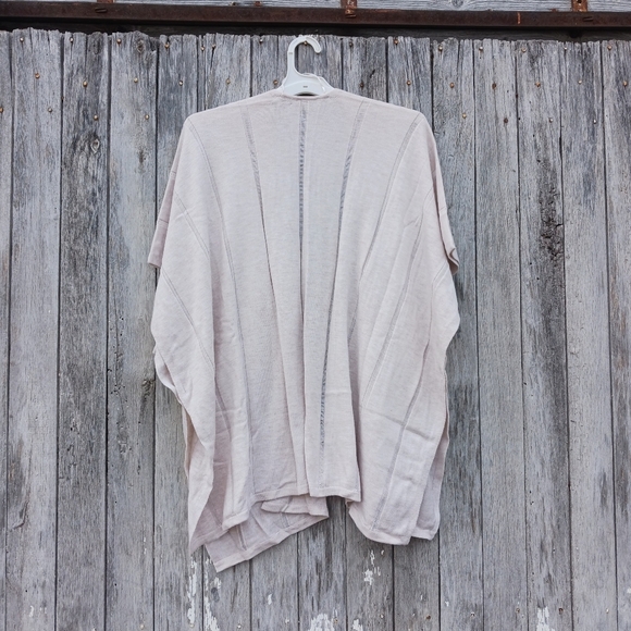 Loft Light Pink Open Front Short Sleeve Cardigan Sweater Womens Sz XS/S - Picture 4 of 5